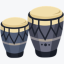 Drum Icon Gray BG